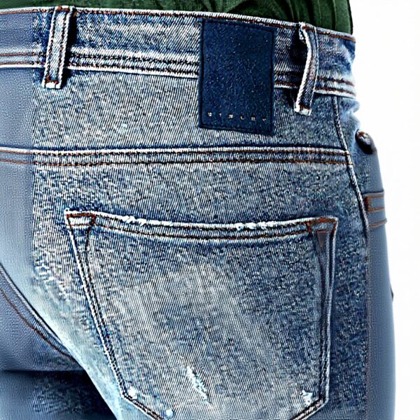 Pantaloni Uomo SISLEY Cotone Elastan Blu Denim