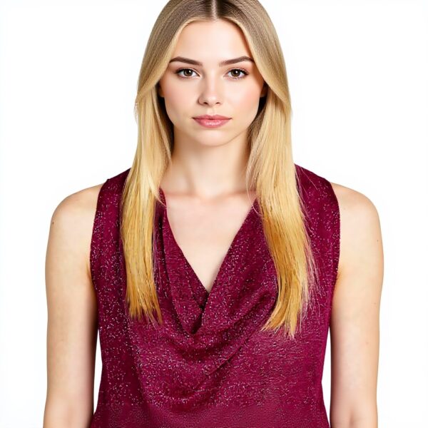 Sisley T-Shirt Donna Fucsia Viscosa Canotta Top