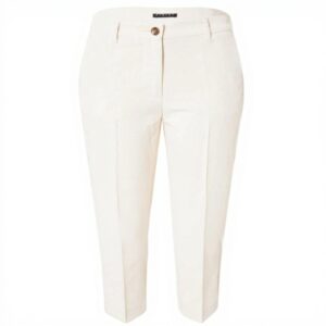 Sisley Pantaloni Donna Boxer Bambino Pieghe Tasche Off White