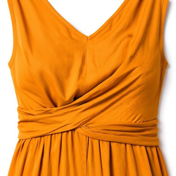 Sisley Tuta Donna Salopette Viscoe Arancione Taglia 40