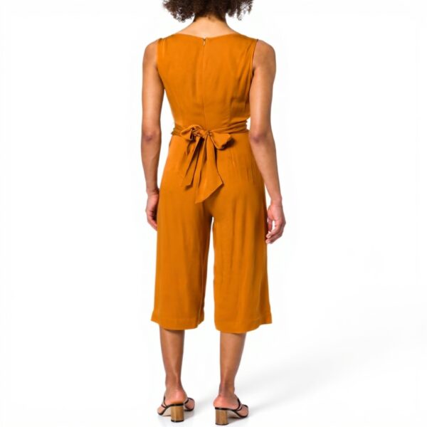 Sisley Tuta Donna Salopette Viscoe Arancione Taglia 40