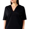 Vestito Donna SISLEY Nero Casual Poliestere Elastan