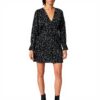 Vestito Donna SISLEY Stampa Bianca Nera Casual Viscose