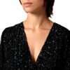 Vestito Donna SISLEY Stampa Bianca Nera Casual Viscose