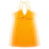 Vestito Donna Sisley Casual Poliestere Elastan Arancione