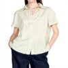 Maglietta SISLEY Donna Lino Beige T-shirt casual