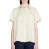 Maglietta SISLEY Donna Lino Beige T-shirt casual