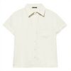 Maglietta SISLEY Donna Lino Beige T-shirt casual