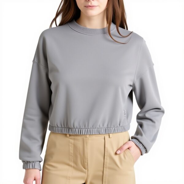 Felpa senza cappuccio donna United Colors of Benetton cotone