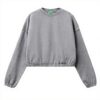Felpa senza cappuccio donna United Colors of Benetton cotone