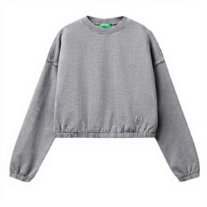 Felpa senza cappuccio donna United Colors of Benetton cotone