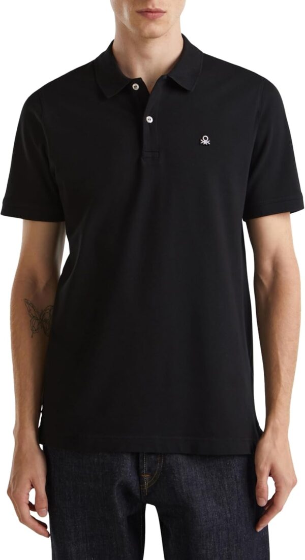 Polo Uomo United Colors Benetton Slim Cotone Elastan-4