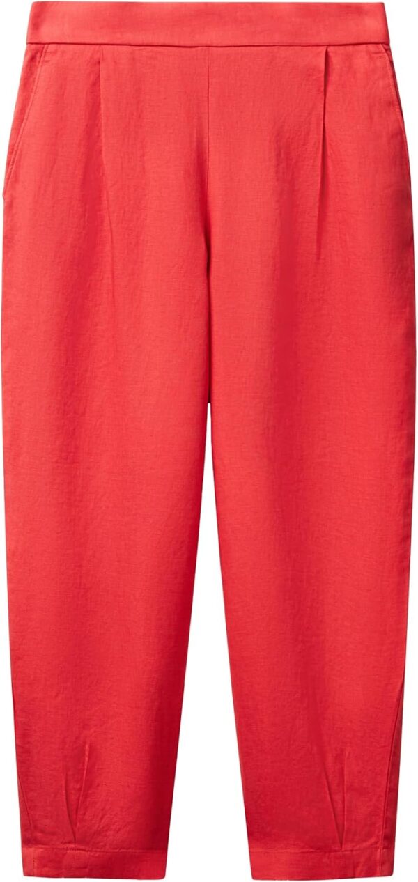 Pantaloni Donna United Colors of Benetton Lino Morbido-4