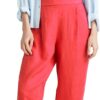 Pantaloni Donna United Colors of Benetton Lino Morbido-0