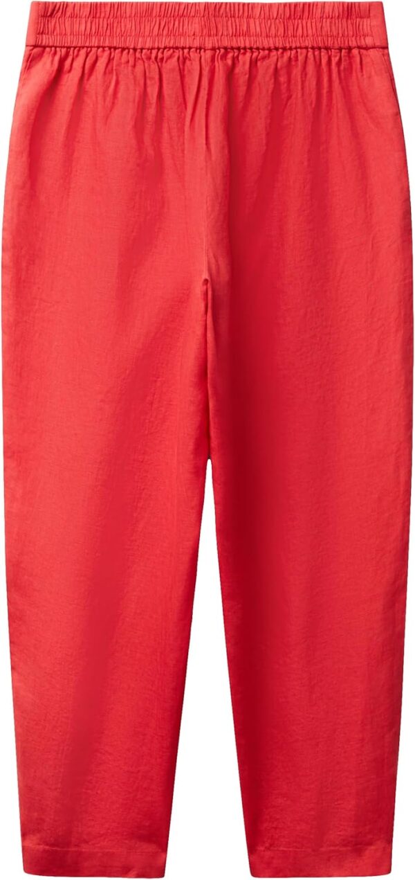 Pantaloni Donna United Colors of Benetton Lino Morbido-2