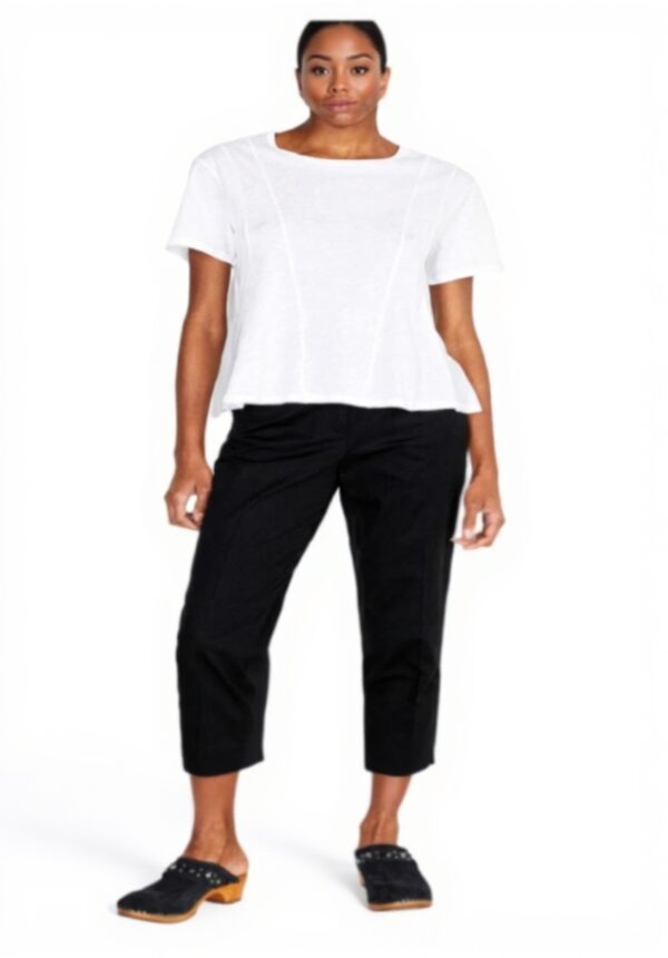 Pantaloni Sisley Donna Nero Cotone Elastan Taglia 38