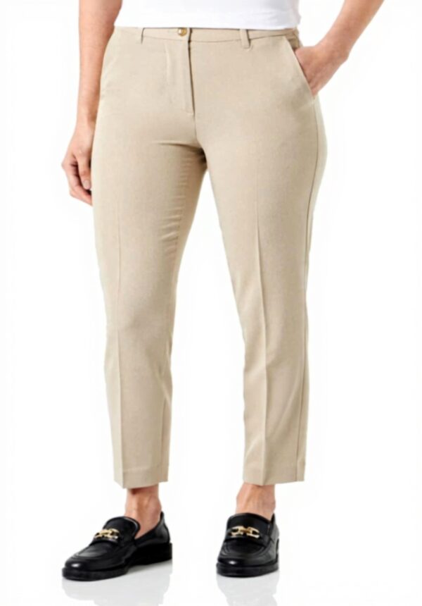 Shorts Donna Sisley Beige Poliestere Viscosa Elastan