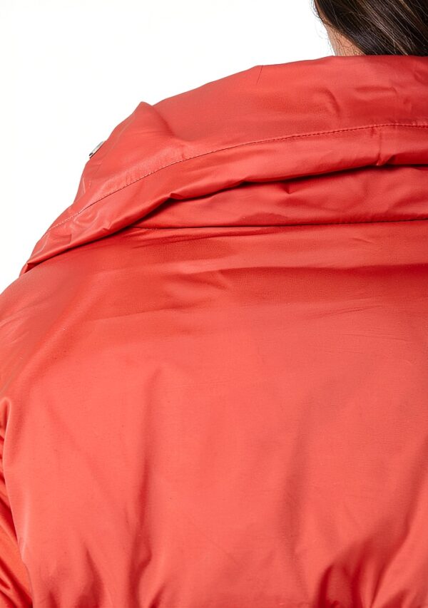 Giacca Benetton Donna Nylon Morbida Taglia 38 Rosso-5