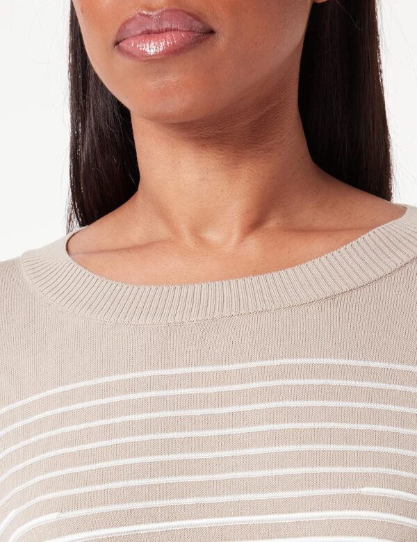 Maglione Benetton Donna Cotone Lavoro Lungo Beige-1