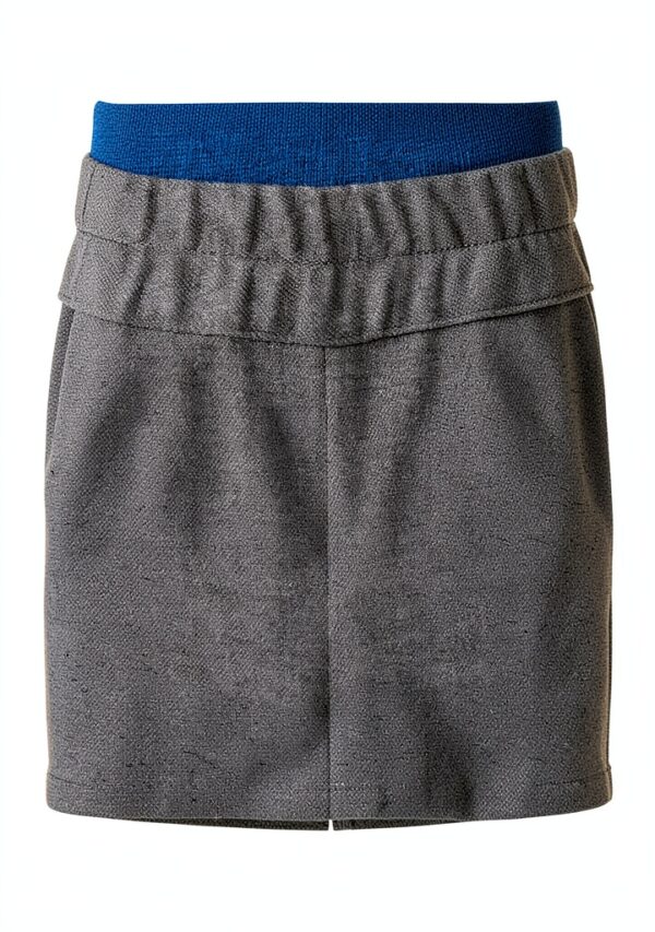 Pantaloni Benetton Donna Grigio Melange Poliestere Viscosa-3