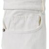 Pantaloni Donna Benetton 100% Cotone Bianco Neve-4