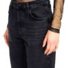 Jeans Benetton Donna 100% Cotone Taglia 34 Nero Denim-4