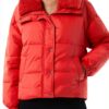 Giacca Benetton Donna Nylon Morbida Taglia 38 Rosso-0