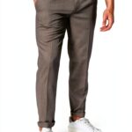 Pantaloni Uomo Benetton Poliestere Viscosa Taglia 42-0