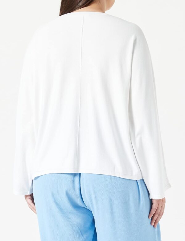 Maglione Benetton Donna Viscosa Poliestere Largo Bianco-2