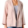 Giacca Benetton Donna Lino Antique Pink Taglia 42-0