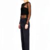 Jeans Benetton Donna 100% Cotone Taglia 34 Nero Denim-6