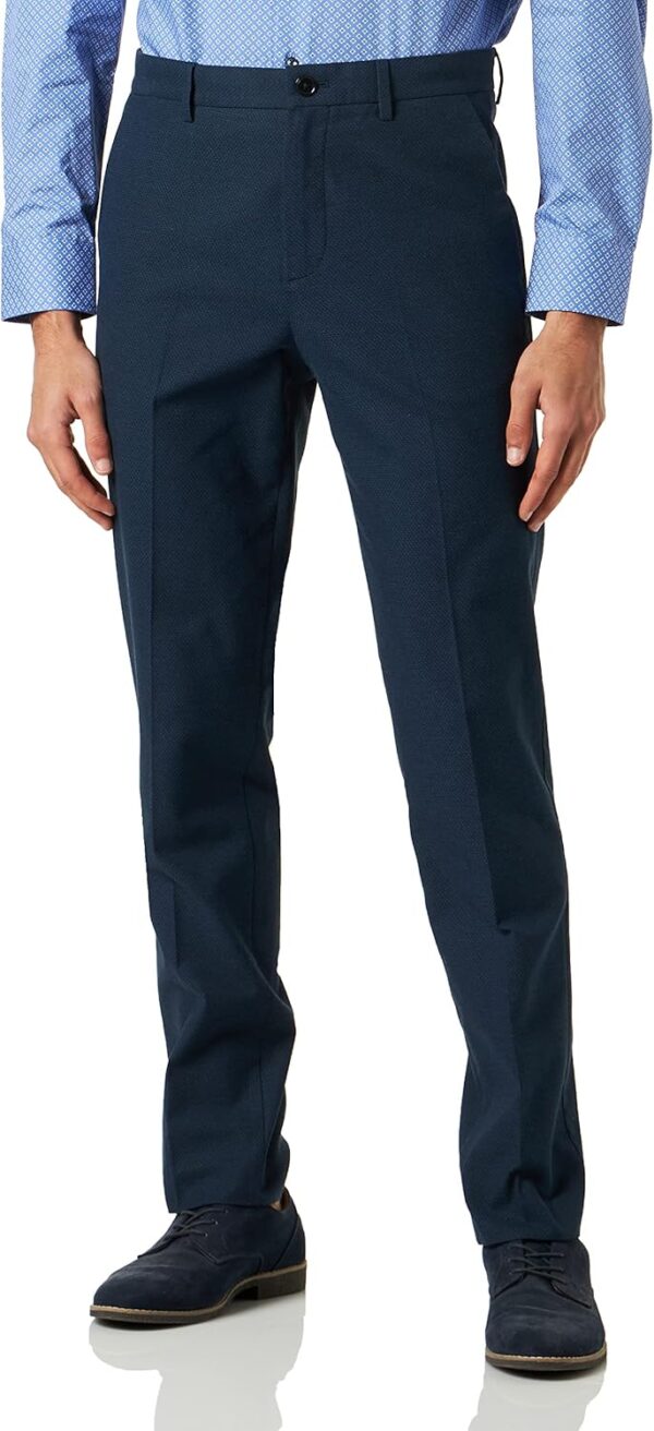 Pantaloni Benetton Uomo Cotone Elastan Blu 902 Taglie-0