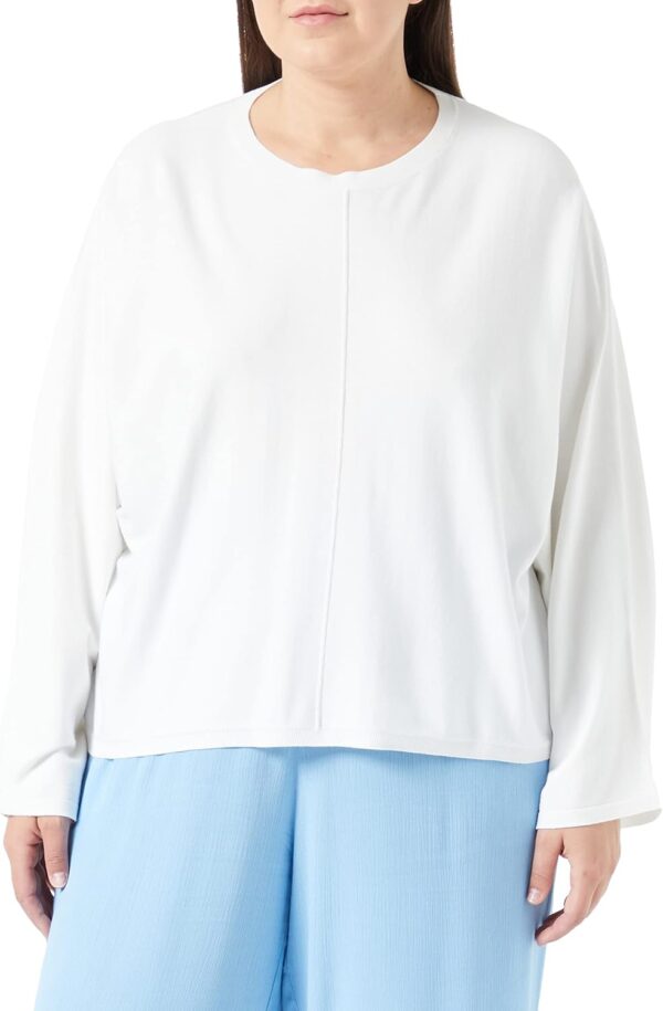 Maglione Benetton Donna Viscosa Poliestere Largo Bianco-0