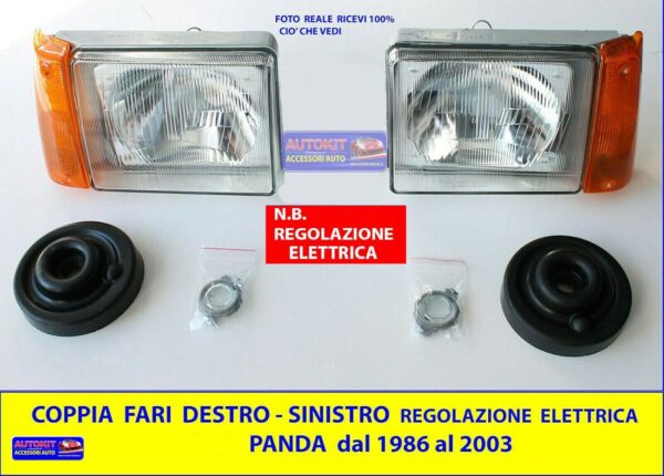 Blocchi fari anteriori Autokit regolabili per Panda Trekking-1