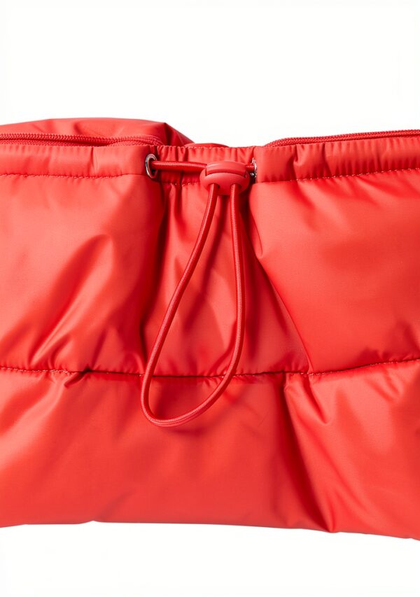Giacca Benetton Donna Nylon Morbida Taglia 38 Rosso-4