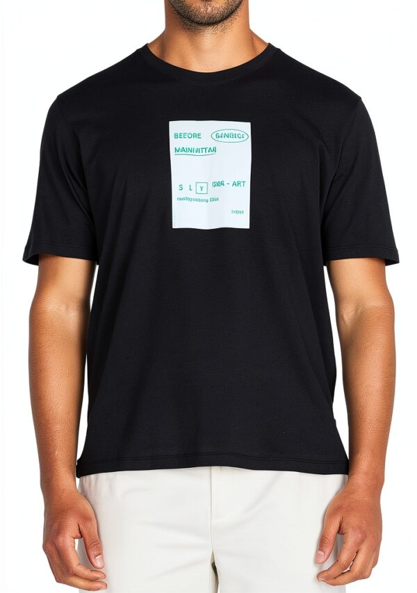 T-shirt Uomo Benetton 100% Cotone Grigio Scuro XL-1