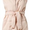 Giacca Benetton Donna Nylon Poliestere Taglia 44 Beige-4