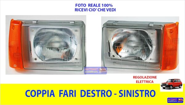 Blocchi fari anteriori Autokit regolabili per Panda Trekking-0