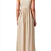 Benetton Donna Maglietta Comoda Vestibilità Regolare Beige-2