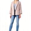 Giacca Benetton Donna Lino Antique Pink Taglia 42-1