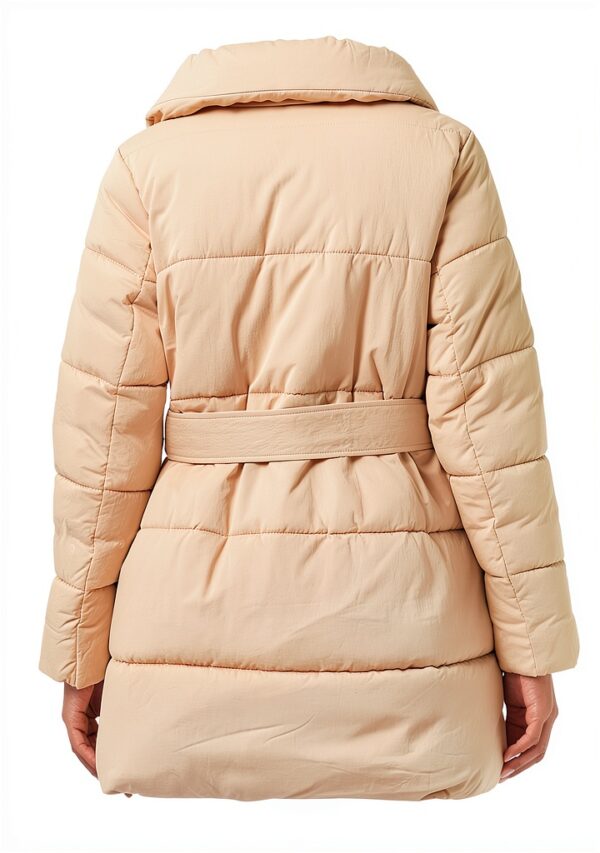 Giacca Benetton Donna Nylon Poliestere Taglia 44 Beige-3