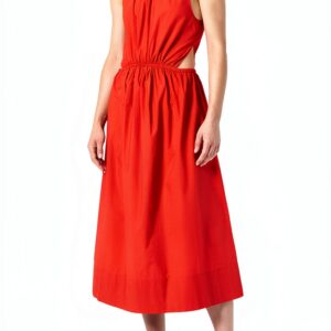 Vestito Donna Benetton 100 Cotone Rosso Modello 4JOZLV00U-0