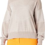 Maglione Benetton Donna Cotone Lavoro Lungo Beige-0