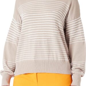 Maglione Benetton Donna Cotone Lavoro Lungo Beige-0