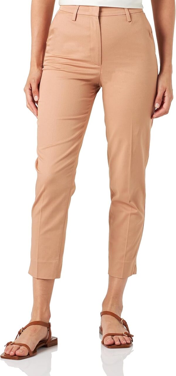 Pantaloni Benetton Donna Cotone Elastan Comodi Casual-0