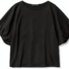 T-shirt donna Benetton 100% cotone nera taglia XS-5
