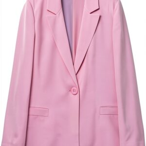 Benetton Giacche Donna Soft Pink 42 44 Moda Primavera-0