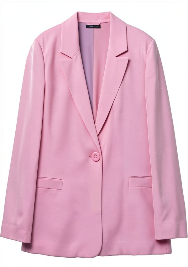 Benetton Giacche Donna Soft Pink 42 44 Moda Primavera-0