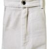 Pantaloni Donna Benetton 100% Cotone Bianco Neve-3
