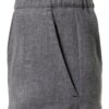 Pantaloni Benetton Donna Grigio Melange Poliestere Viscosa-1